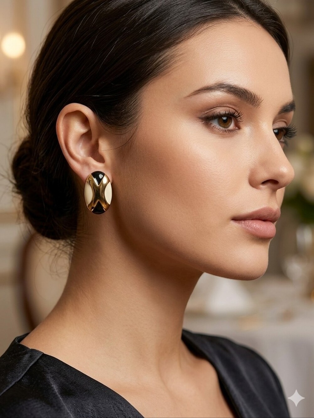 NAPIER VINTAGE ‎ SCREW ON WOMEN'S COLOR BLOCKING EARRINGS